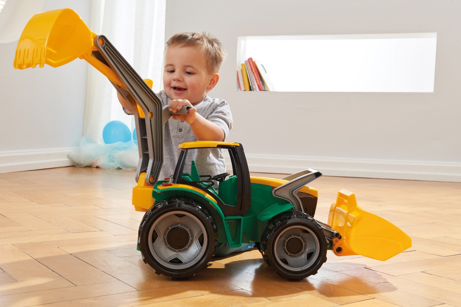 EAN 4006942780105 - Lena GIGA TRUCKS Tractor with front loader & excavator imagen 9