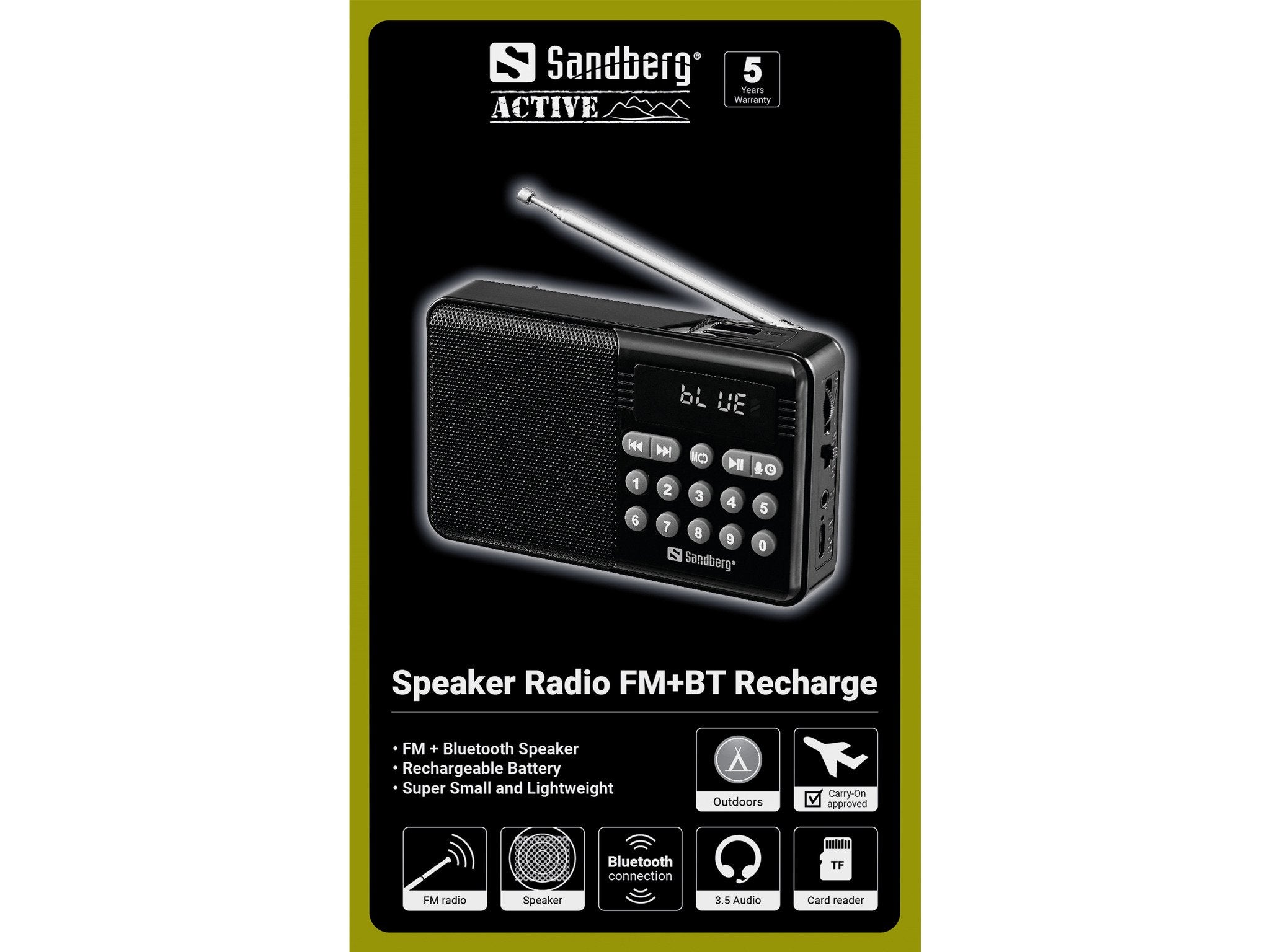 Speaker Radio Fm+Bt Recharge