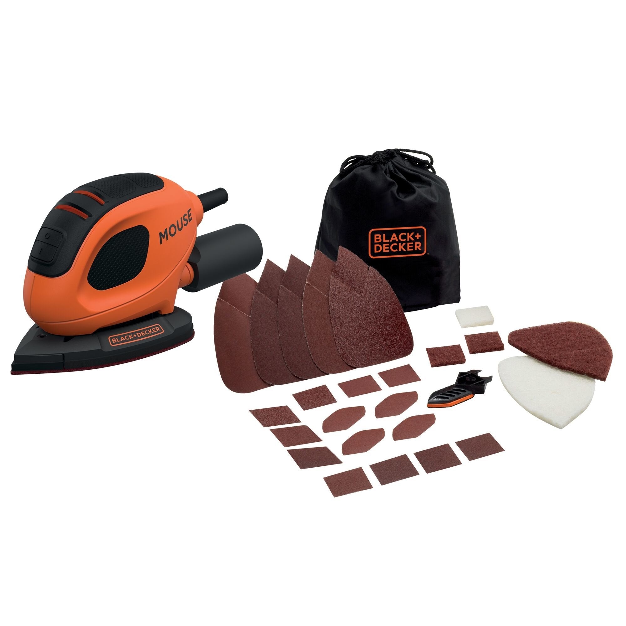 Lijadora De Detalle Mouse 55w Bew230bc-Qs Black+Decker