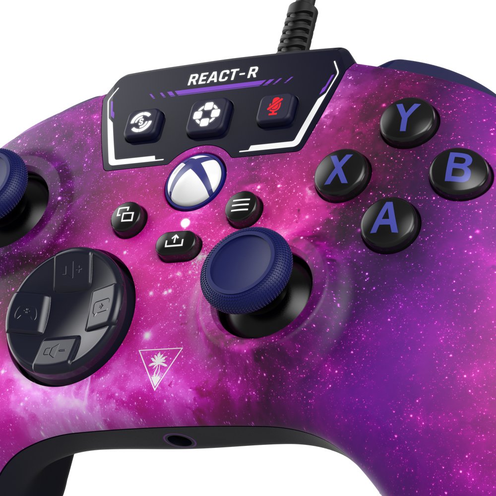 Turtle Beach React-R Negro, Púrpura Usb Gamepad Analógico/Digital Pc, Xbox One, Xbox Series S, Xbox Series X