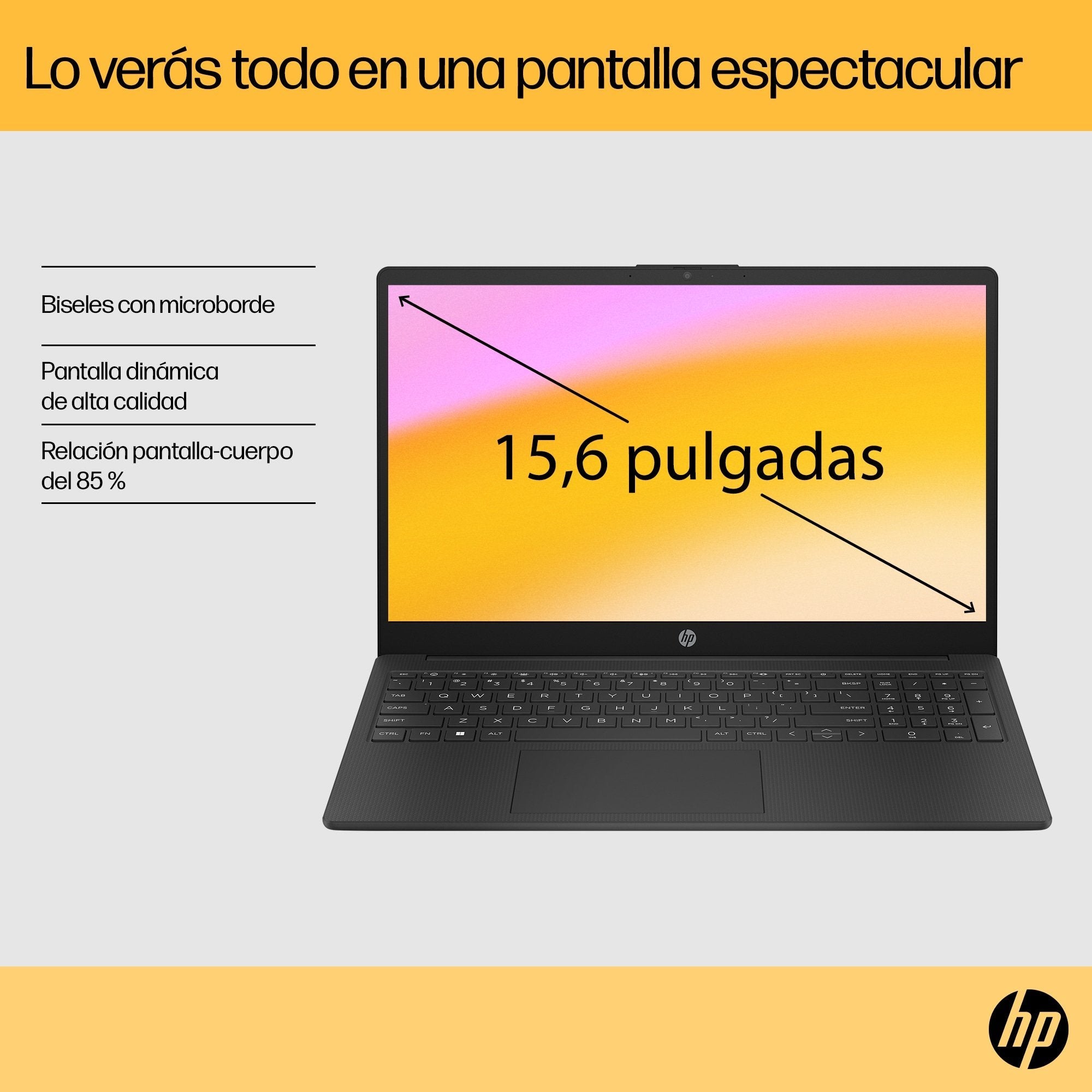 EAN 198701537229 - HP 15-fc0069ns AMD Ryzen™ 5 7520U Portátil 39,6 cm (15.6") Full HD 16 GB LPDDR5-SDRAM 1 TB SSD Wi-Fi 6 (80 imagen 4