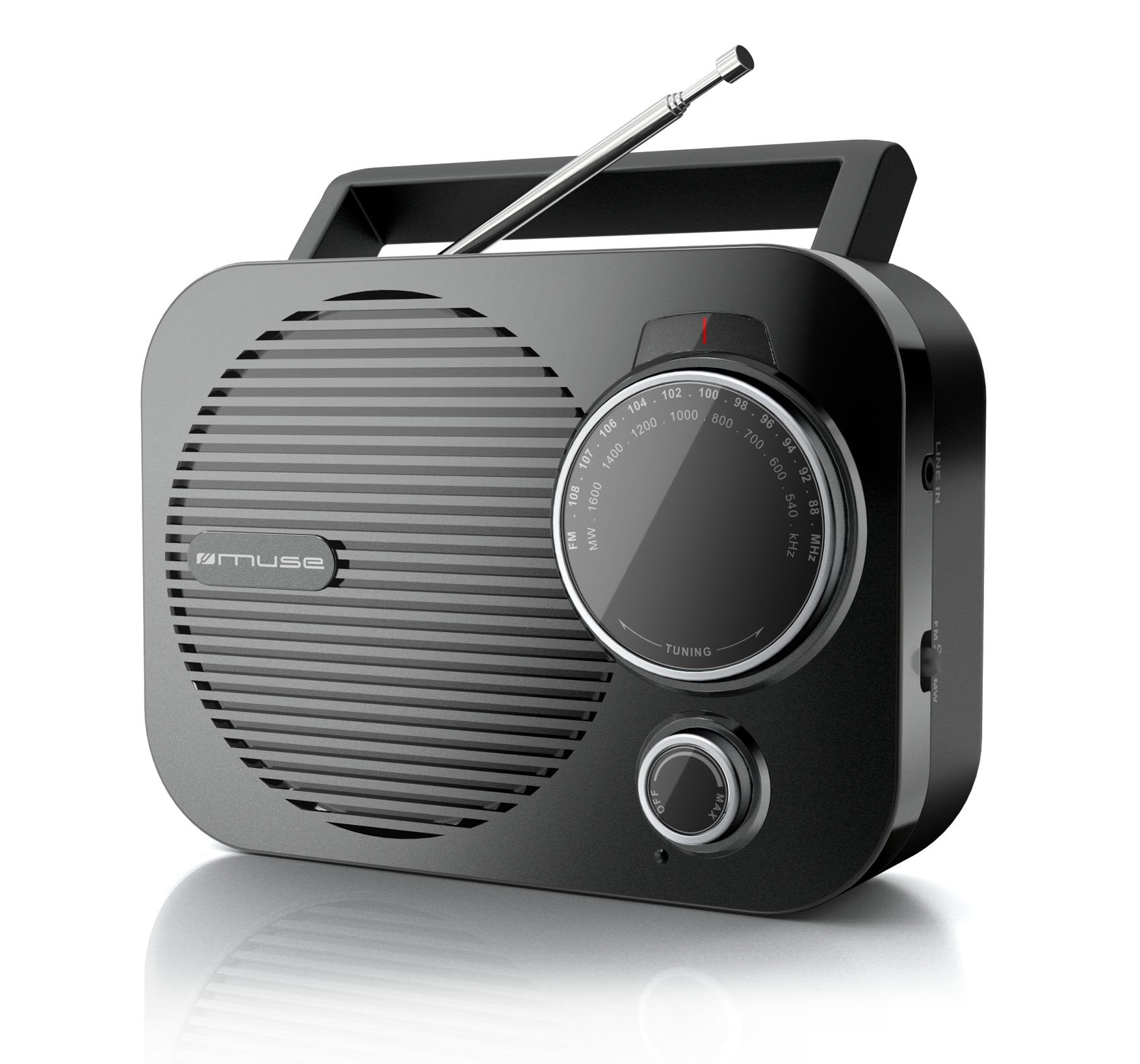 EAN 3700460202460 - Muse M-050 R radio Personal Analógica Negro imagen 1