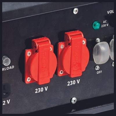 Generador De Gasolina Einhell Tc-Pg 65/E5, Generador (Rojo/Negro, 8,0 Kw)4152610