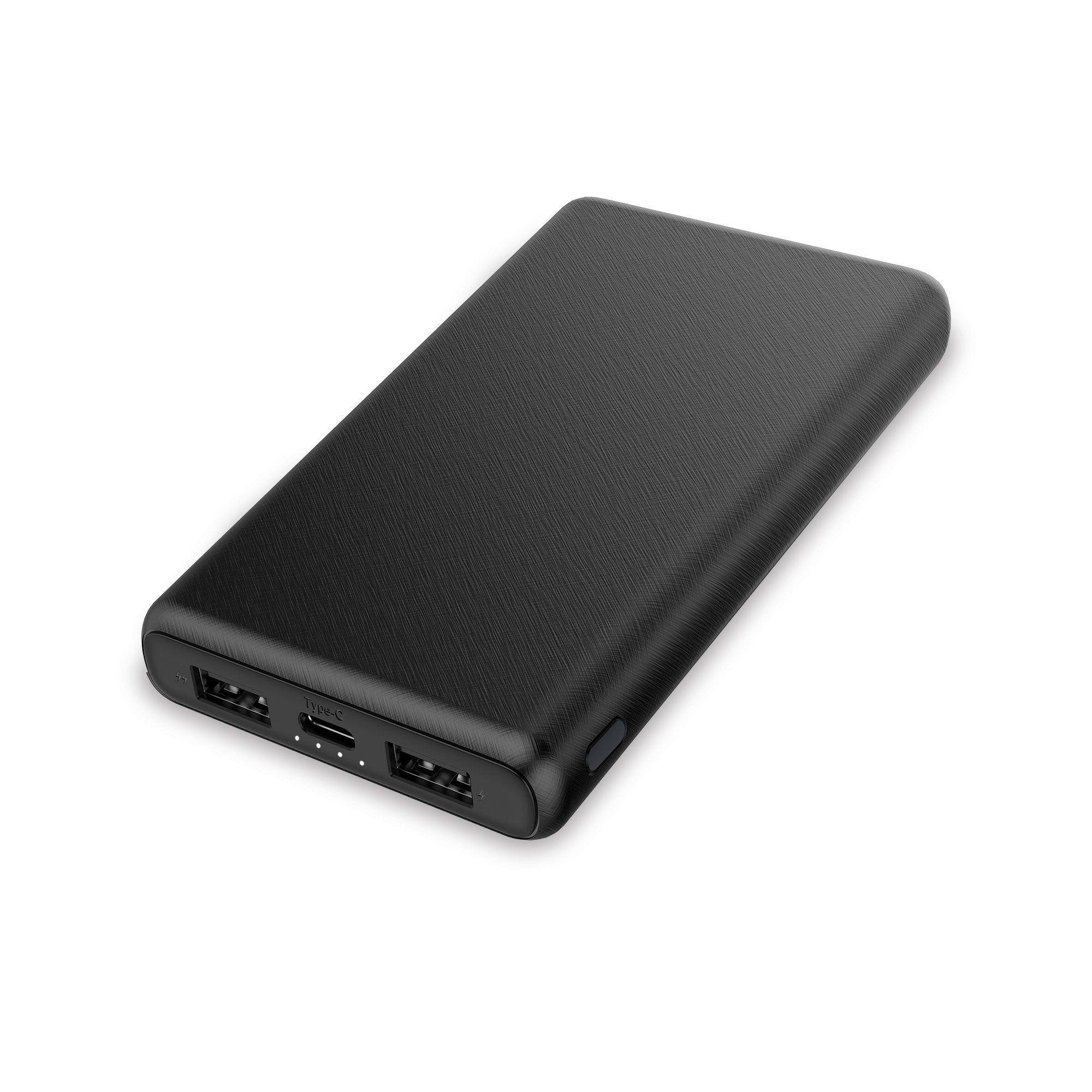 Powerbank Universal Ksix Lcba10000u02c 10000mah Color Negro 10w Carga Rapida 2xusb-A 1xusb-C