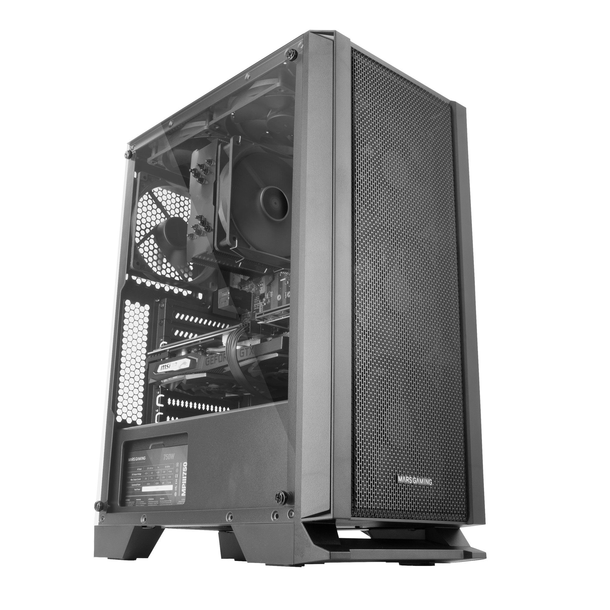Caja Pc Marsgaming Atx Mc-Master Negro