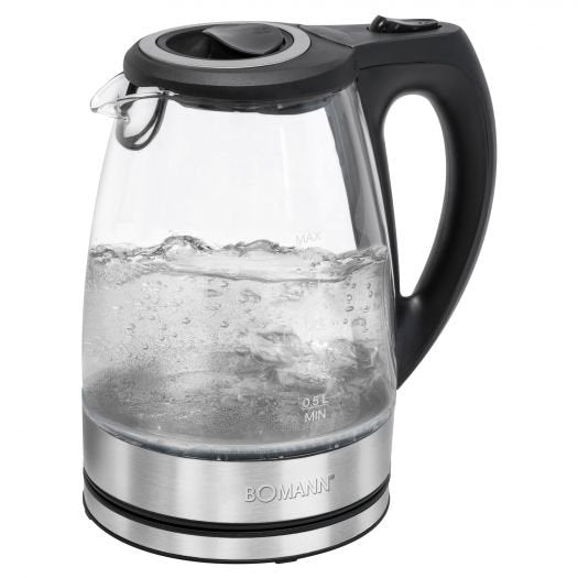 Hervidor De Agua Bomann Wks 6032 G Acero Inoxidable / Negro, 1,7 Litros
