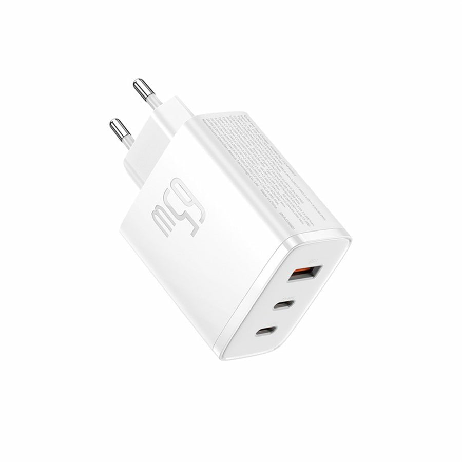 Ladowarka Sieciowa Baseus Os-Cube Pro 2xusb-C + Usb, 65w (Biala)