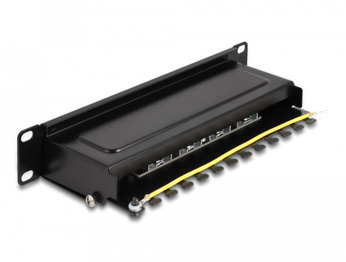 Delock De 10 "Panel De Parche 8 Port Cat.6a Negro, 1 Él 66872