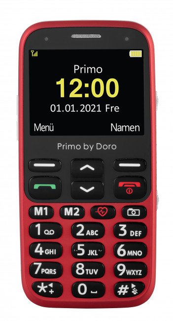 EAN 4260117674440 - Doro Primo 368 5,84 cm (2.3") 92 g Negro, Rojo Teléfono para personas mayores imagen 3