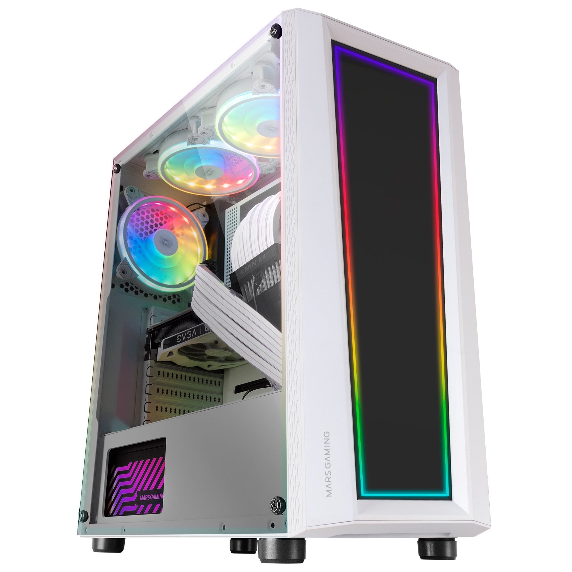 Caja Gaming Semitorre Mars Gaming Artística Mc-Art Blanca