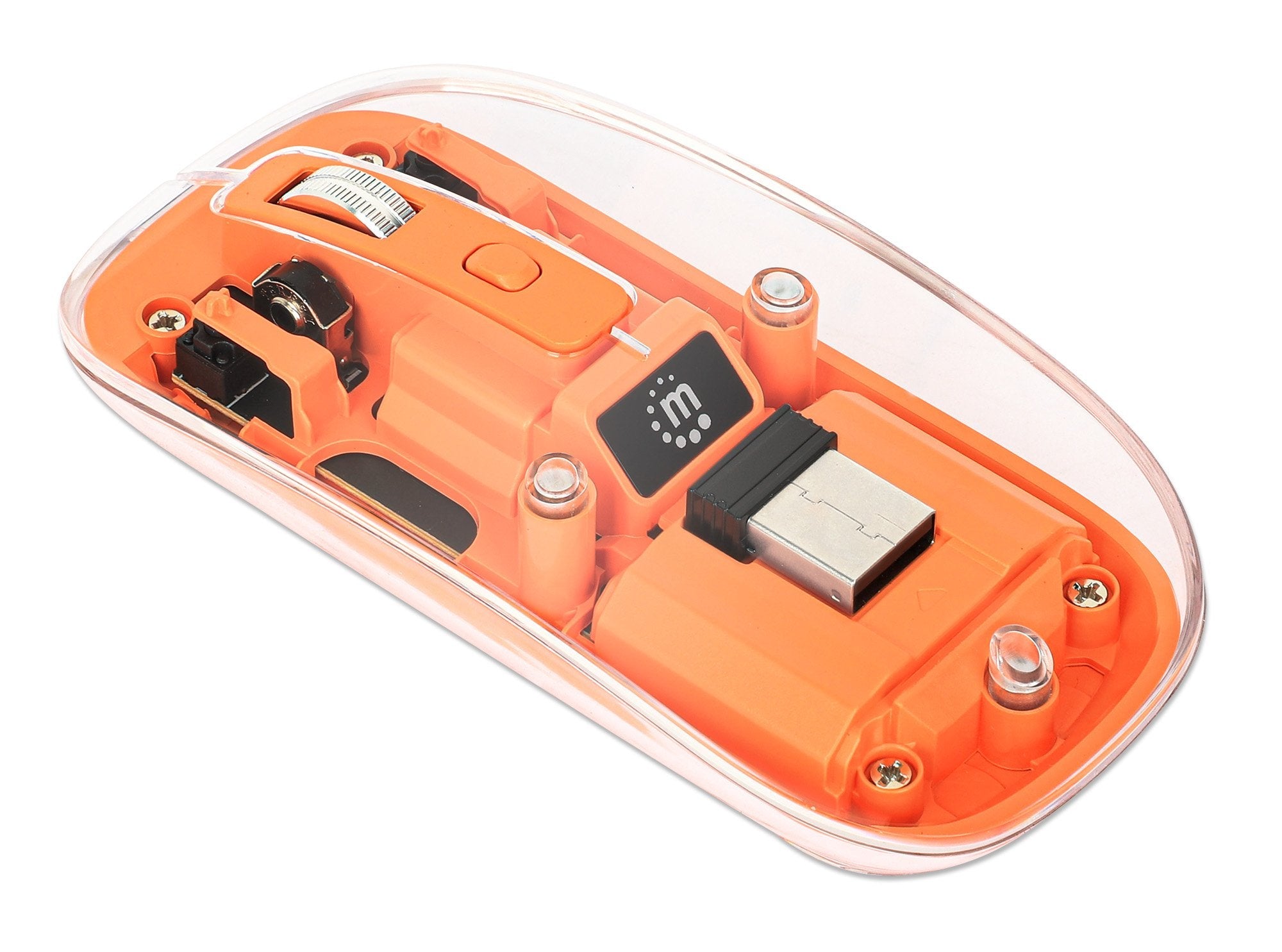 Ratón  Manhattan 190282  Universal Ambidextro Rf Inalámbrico Óptico 1600 Dpi