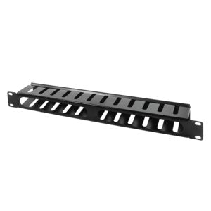 Panel De Cables Logilink De 19 "1u, Con Tapa, Negro (Orcc01b)