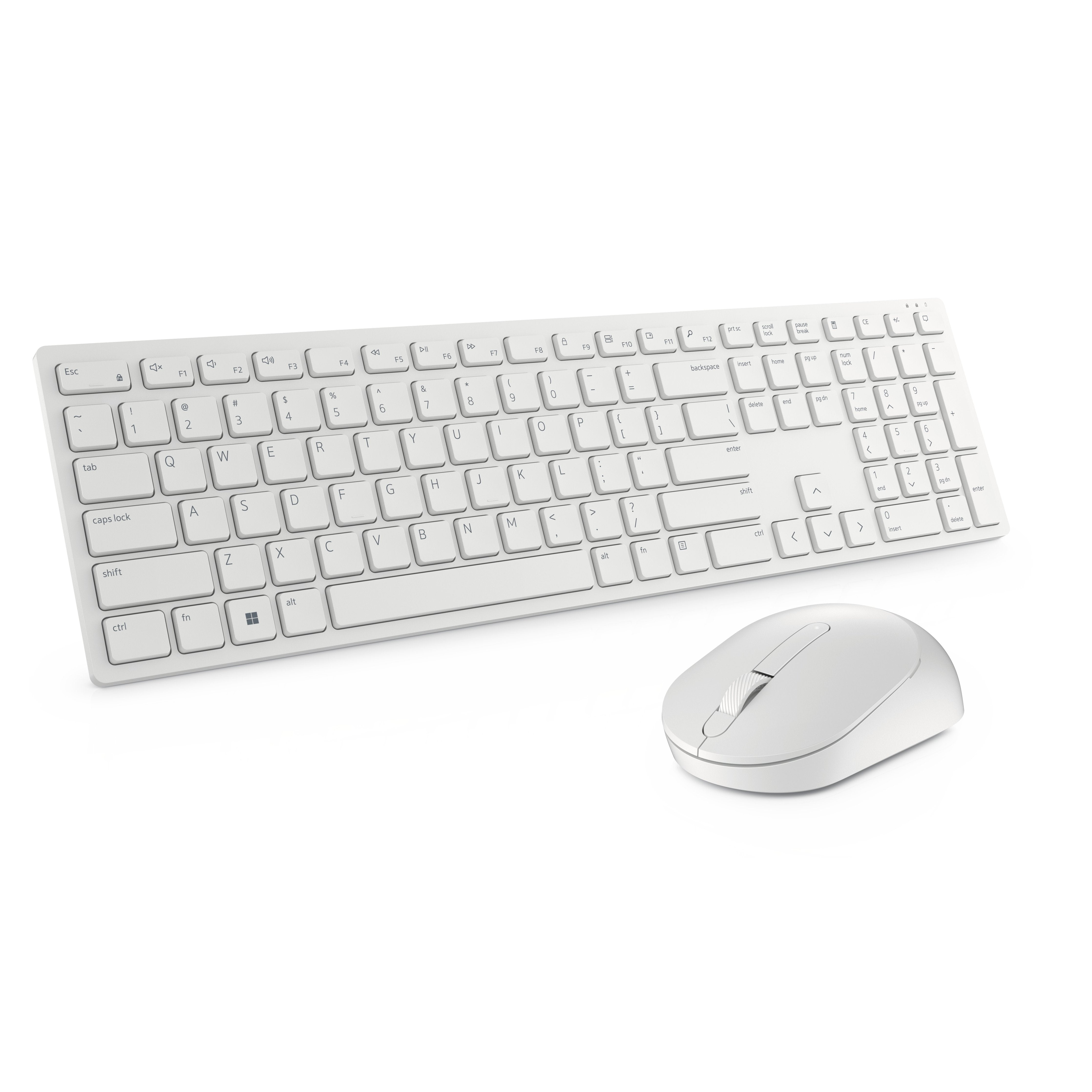 Teclado (Francés) + Raton Dell Km5221w-Wh Rf Inalámbrico Azerty Blanco