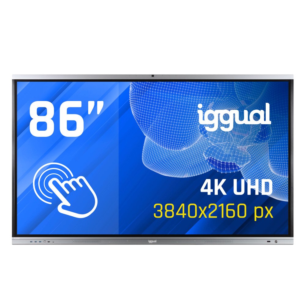 EAN 8435364318829 - iggual Orchid 86" Webcam Panel plano interactivo 2,18 m (86") LED Wifi 400 cd / m² 4K Ultra HD Negro Pant imagen 1