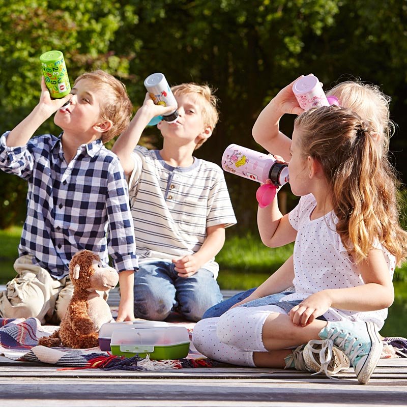 Emsa Kinder Set Trinkflasche 0,4l Brotdose Fussball 518140