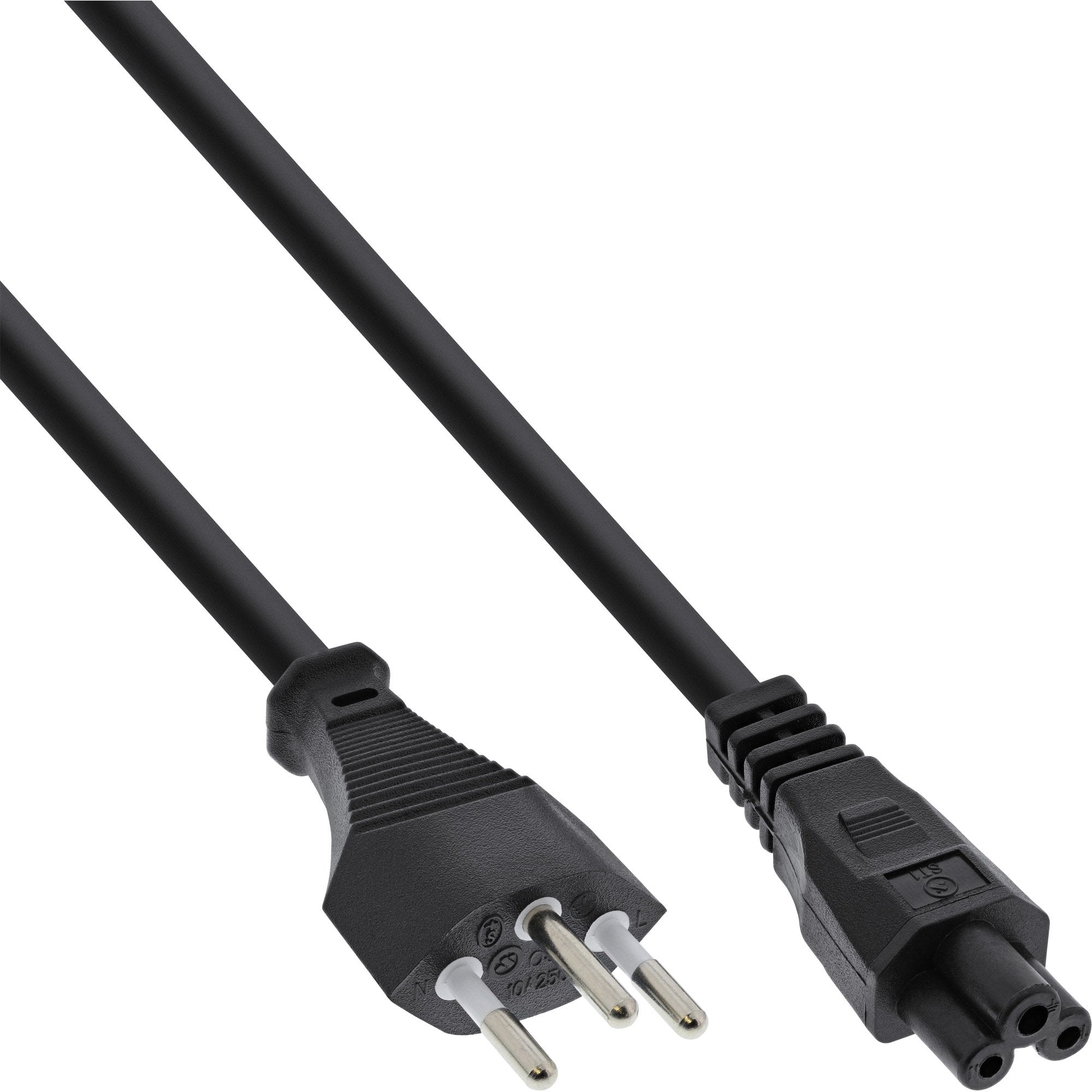 Cable De Alimentación Inline Para Notebook Suiza Acoplamiento De 3 Pines 2m