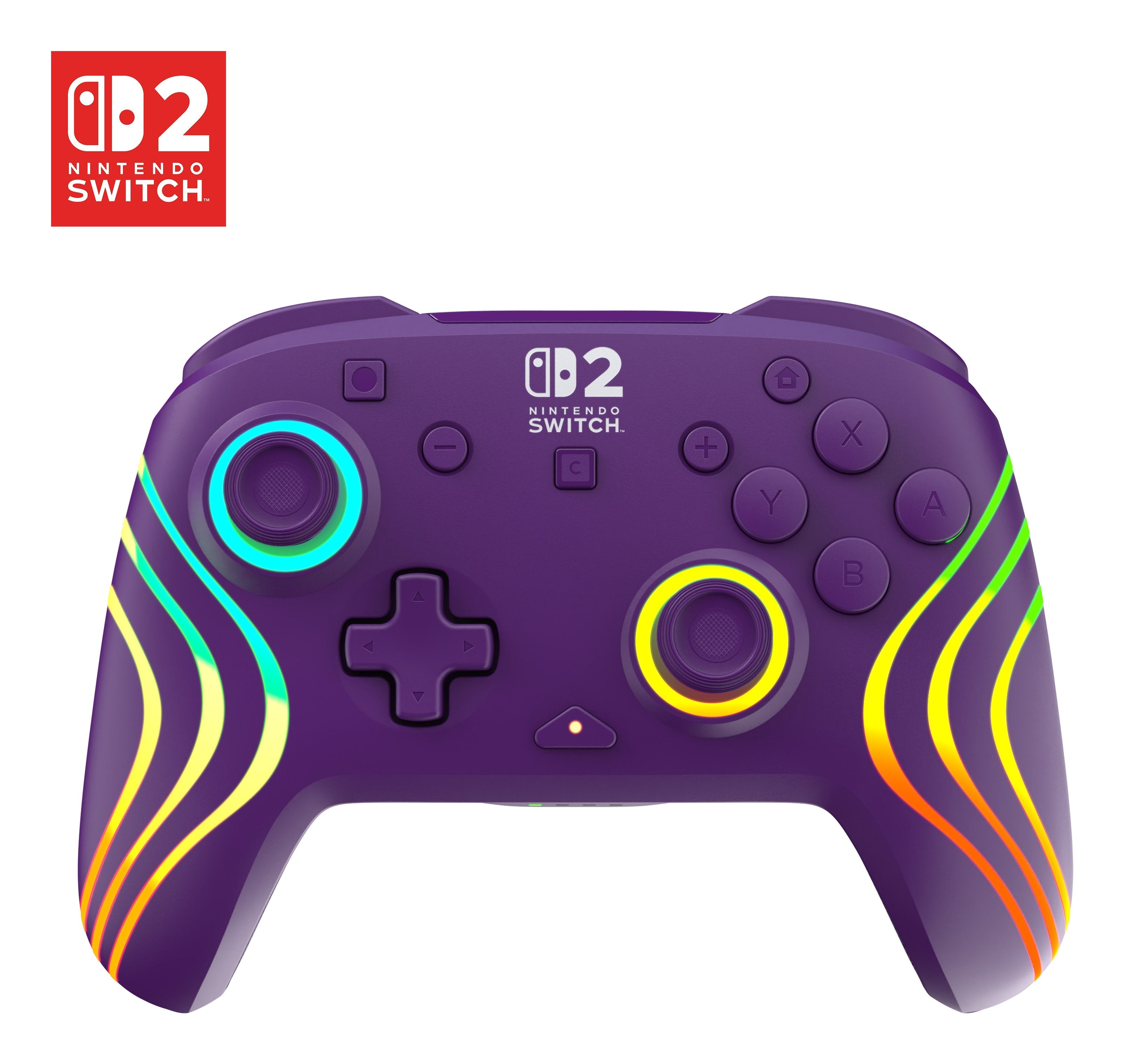 Turtle Beach Afterglow Morado Mando De Juego Rgb Inalámbrico Para Nintendo Switch 2