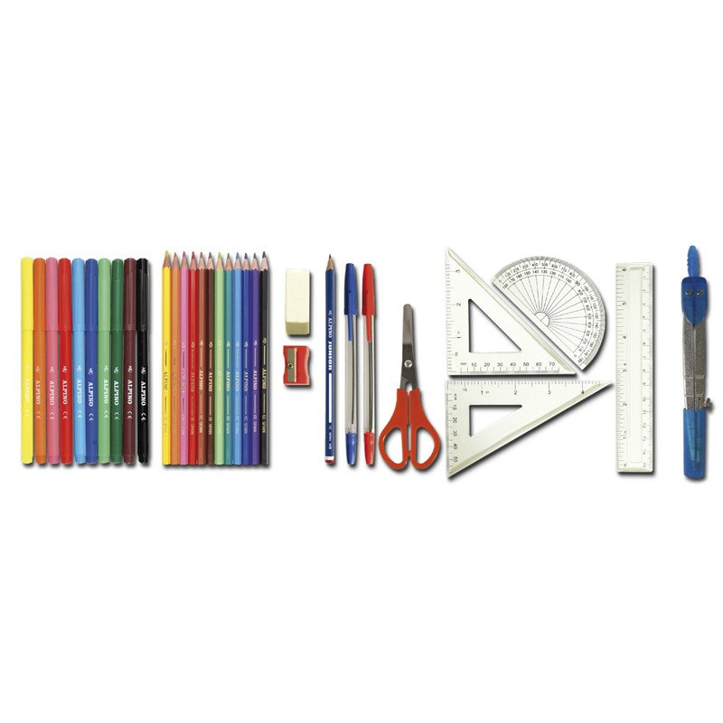 Alpino Plumier Pequeño Doble Colors En Blíster Material Incluído