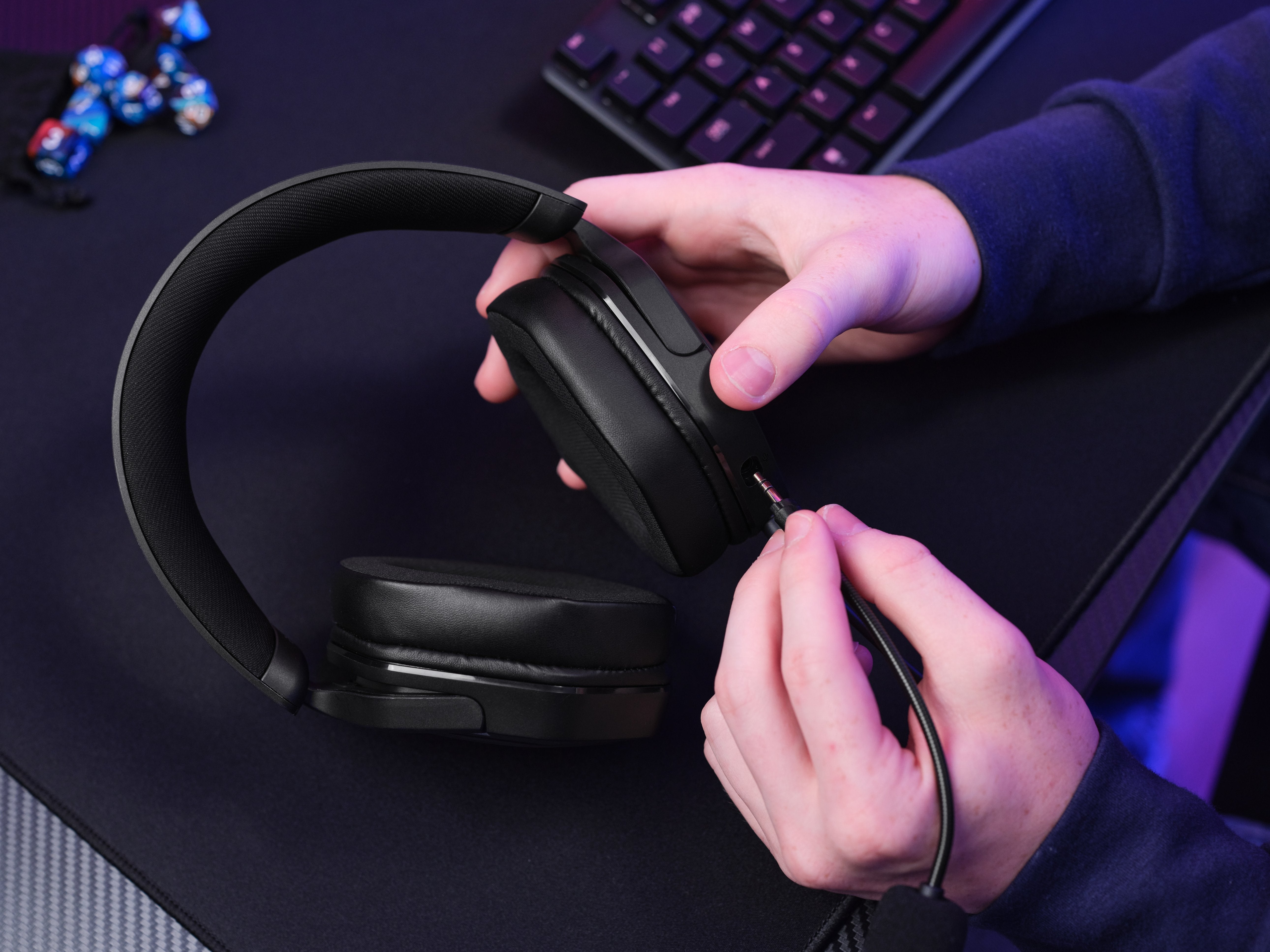 Auriculares Gaming Con Micrófono Trust Gaming Gxt 492 Carus Jack 3.5 Negros