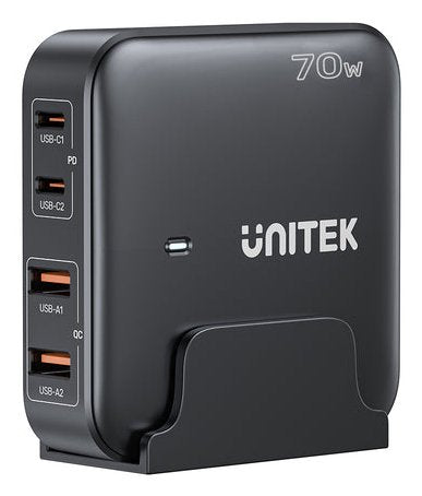 EAN 4894160051028 - UNITEK P1228AWH01-EU cargador de dispositivo móvil Universal Negro, Blanco Corriente alterna Carga rápida imagen 2