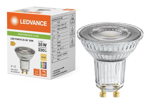 Osram Led Par16 35 36° Dim P 2.4w 930 Gu10 Dimmbare Led-Reflektorlampen Par16 Mit