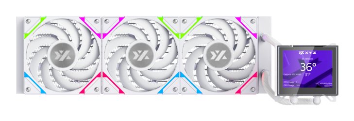 EAN 6978262010508 - XYZ HYDROVIEW AIO 360 Procesador Kit de refrigeración líquida 12 cm Blanco 1 pieza(s) imagen 1