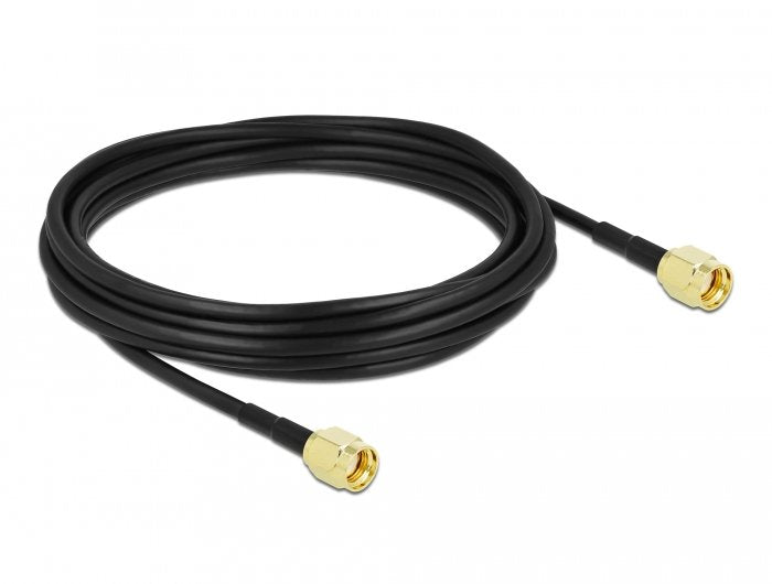 Delock Antennencable Rp-Sma Stecker Zu Rp-Sma Stecker Lmr Cfd100 5 M Low Loss