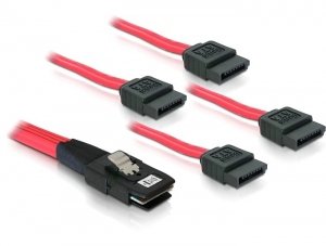 Delock Cable Mini Sas Sff-8087 > 4 X Sata 7 Pin 1 M