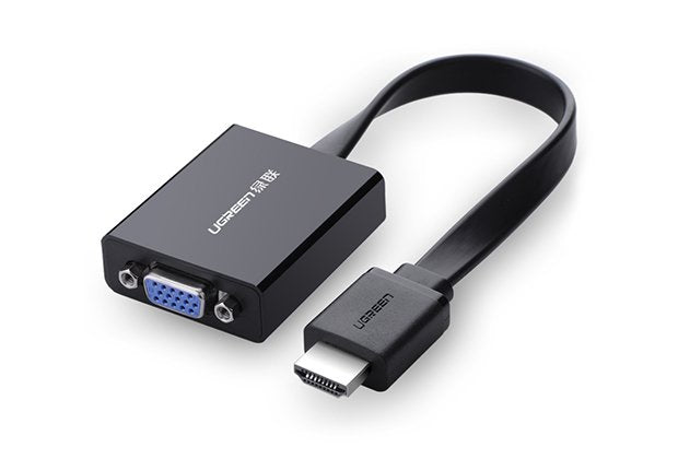 Ugreen 40248 Adaptador De Cable De Vídeo 0,16 M Vga (D-Sub) Hdmi + Micro-Usb Negro