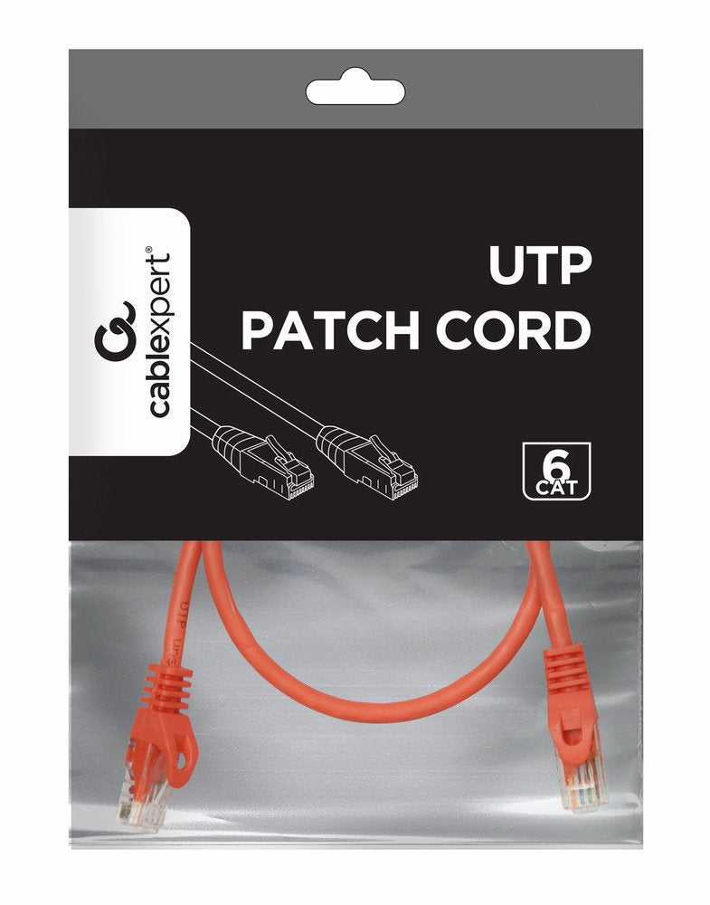 Gembird Cable De Red Utp Cat6 0.5 M, Rojo