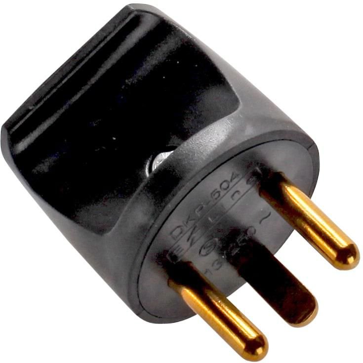 Power Plug (Round), Black Gruedbsp