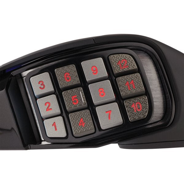 Raton Corsair Usb Gaming Scimitar Elite Rgb Optico 16k Dpi Moba Mmo Negro