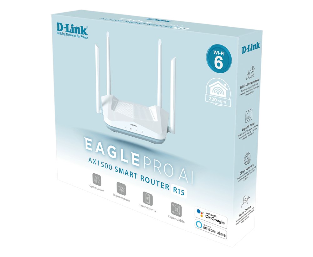 EAN 790069459573 - D-Link R15 router inalámbrico Gigabit Ethernet Doble banda (2,4 GHz / 5 GHz) Blanco imagen 5