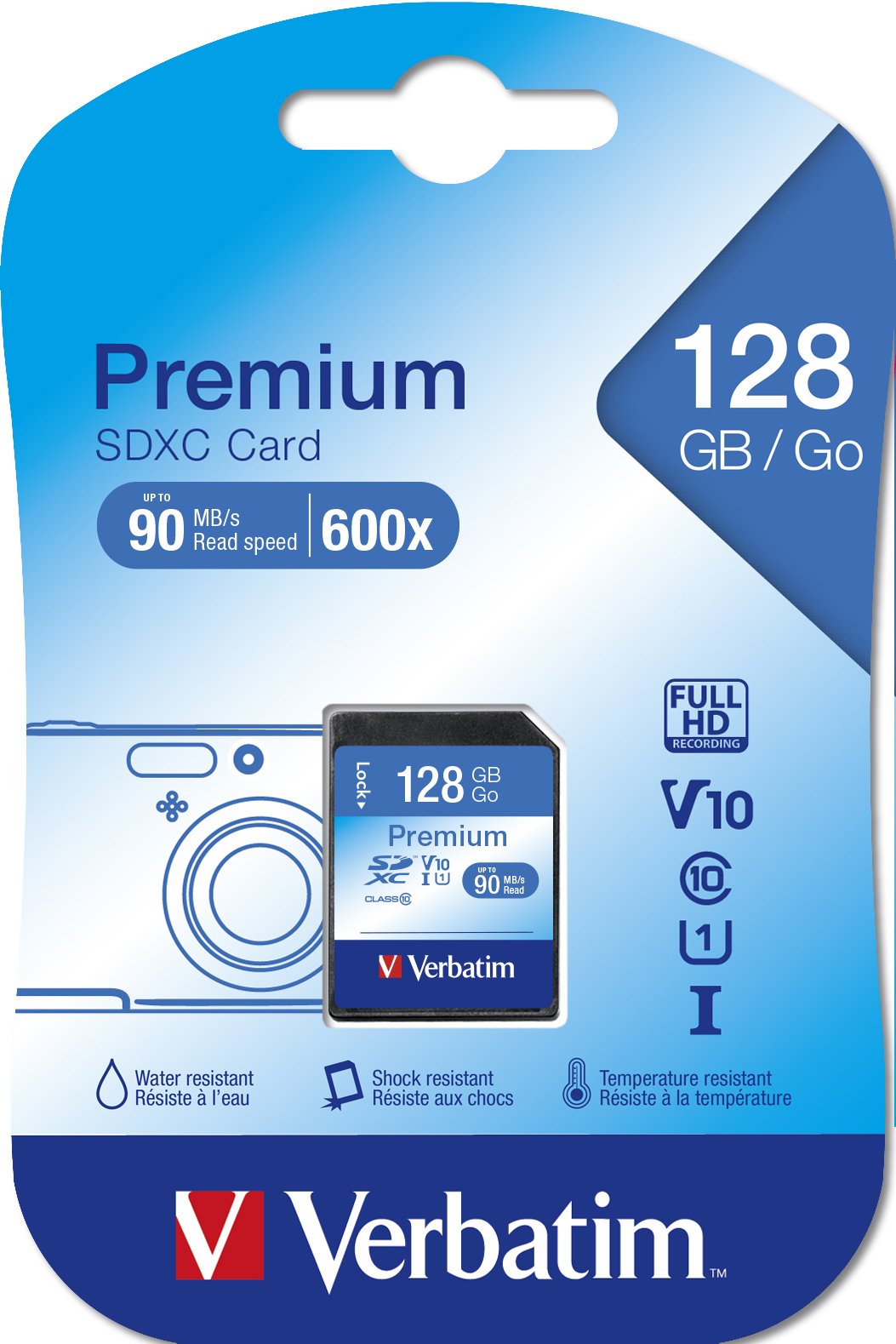 Sd Card 128gb Verbatim Sdxc Premium Class 10 Retail
