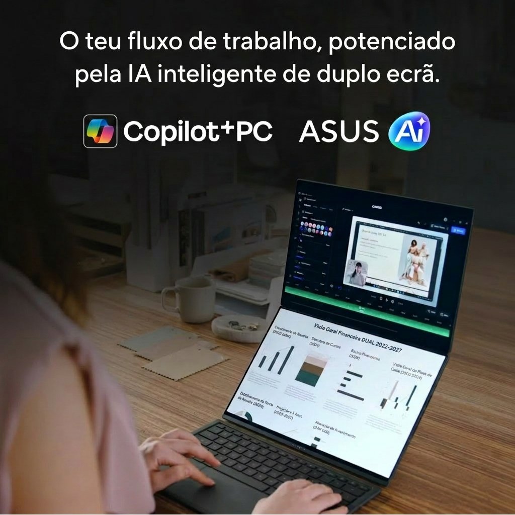 Portátil Asus Zenbook Duo Ux8407aa 14" Ultra 9 285h 32gb Dd