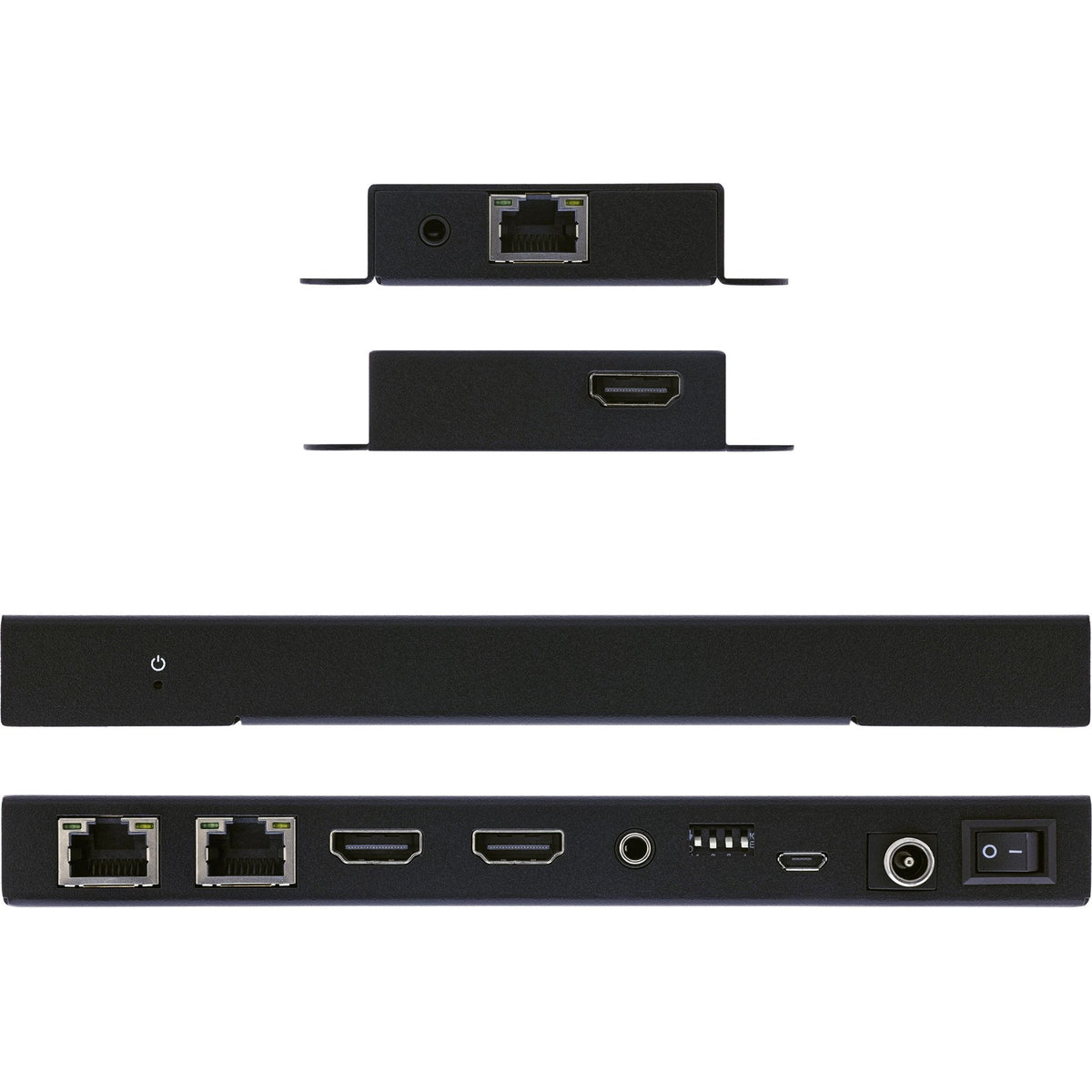 Video Splitter/Extender,1x2, Cat.6, Hdmi 4k/30hz, Kit Con 2 Receptores Inline