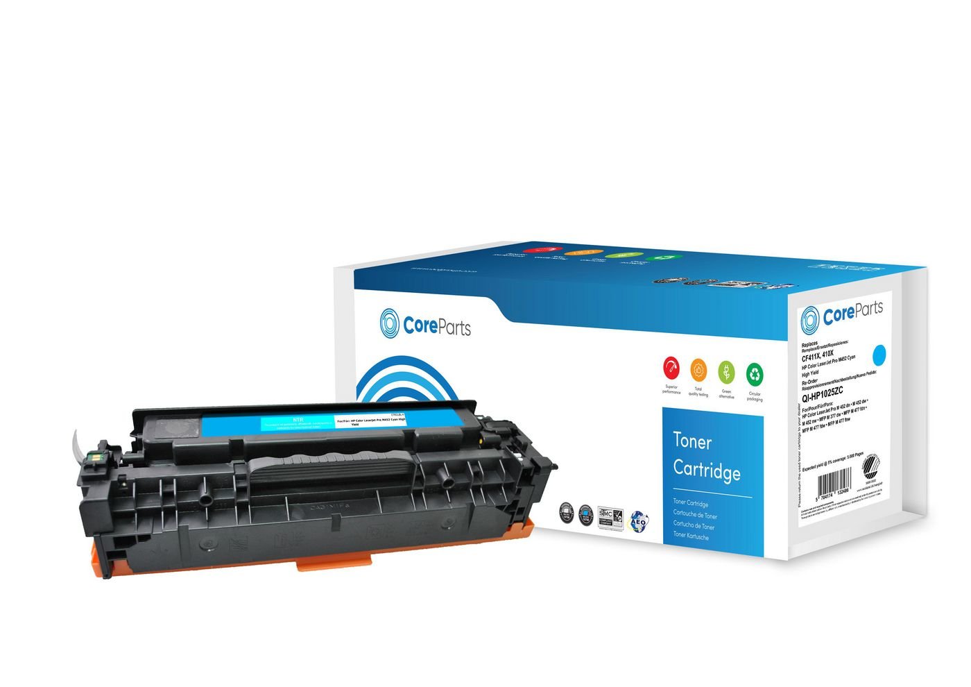 Toner Cyan Cf411x Pages: 5.000 Nordic Swan