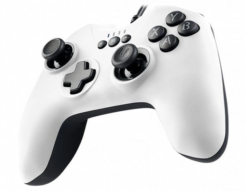Gamepad Nacon Pc Pcgc-100white 2 Joysticks/6 Botones/2 Gatillos/Cruceta/Con Cable Pcgc-100white