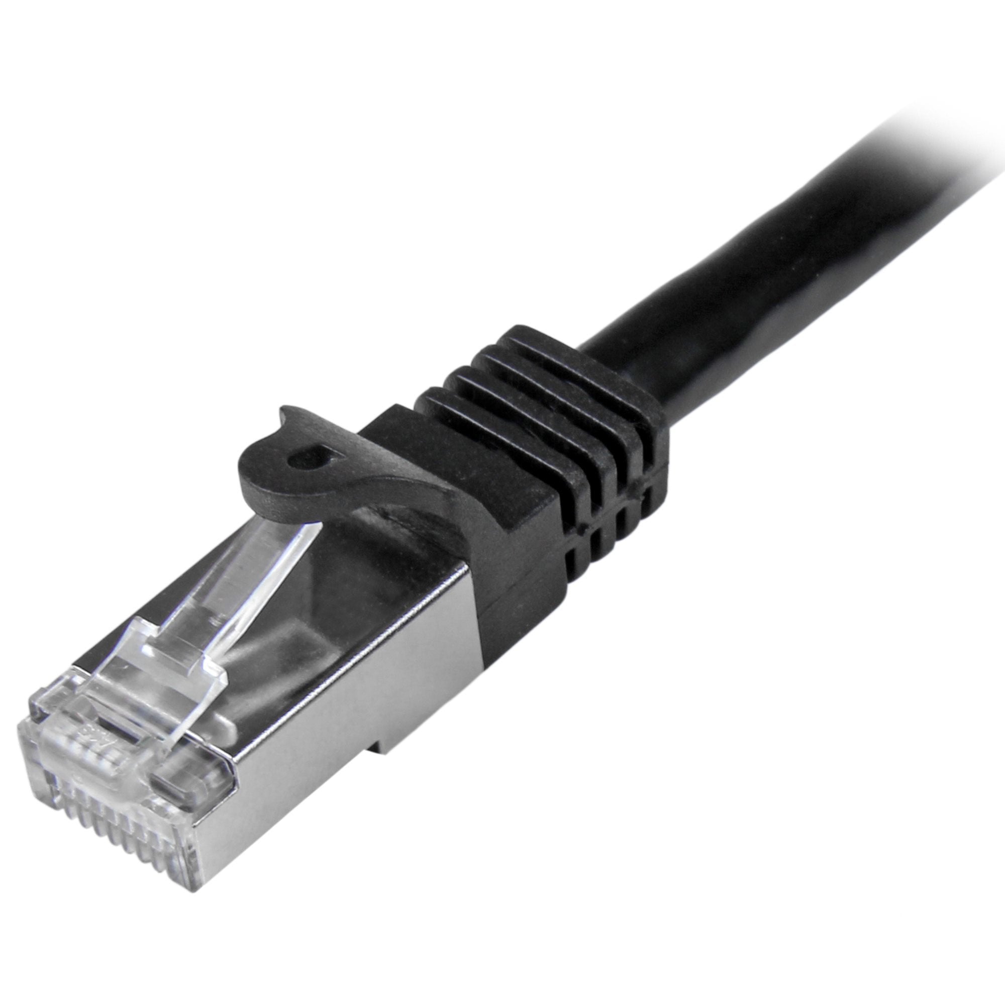 EAN 0065030863421 - StarTech.com N6SPAT3MBK cable de red Negro 3 m Cat6 SF/UTP (S-FTP) imagen 2