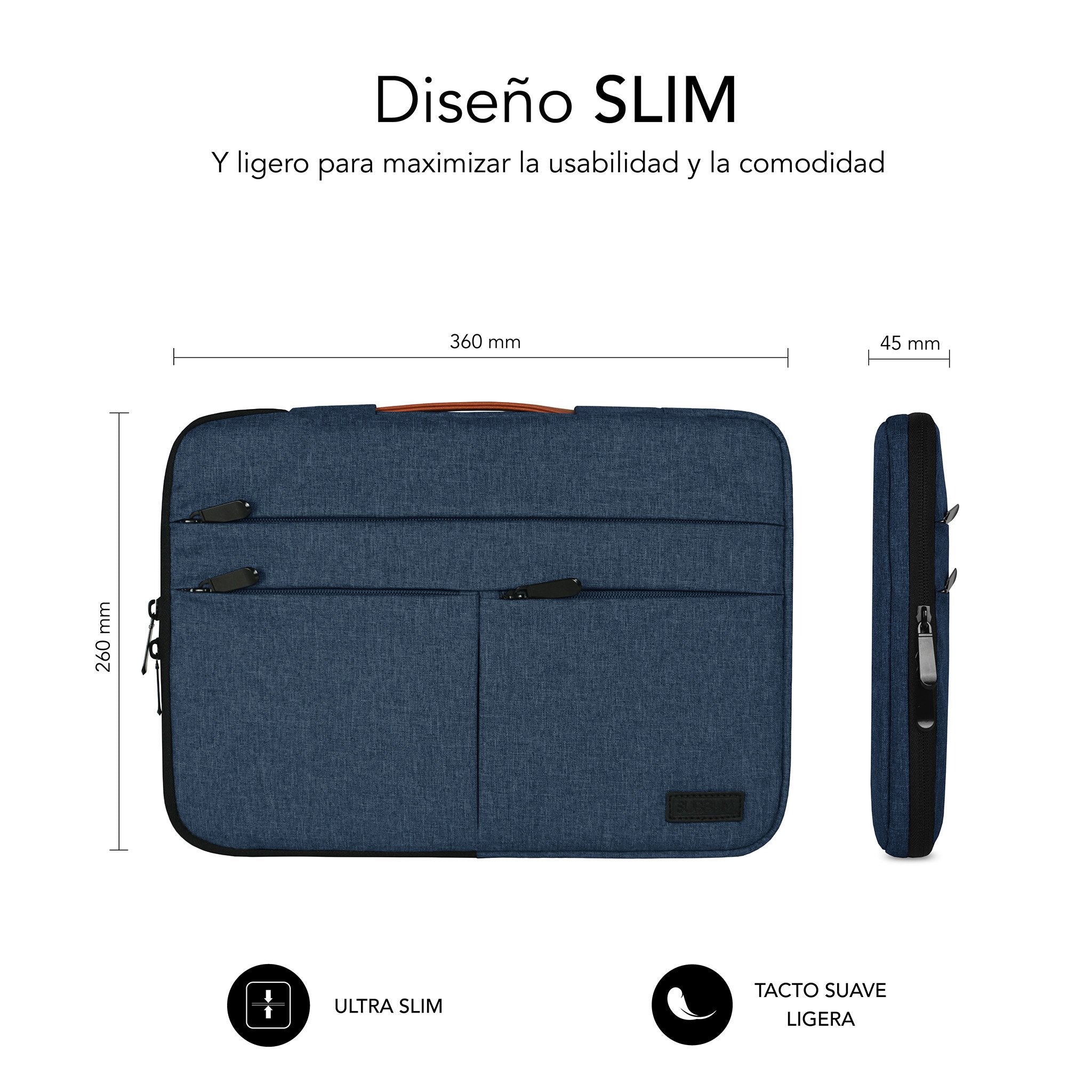EAN 8436586742690 - SUBBLIM SUBLS-AP36003 maletines para portátil 35,6 cm (14") Azul imagen 6