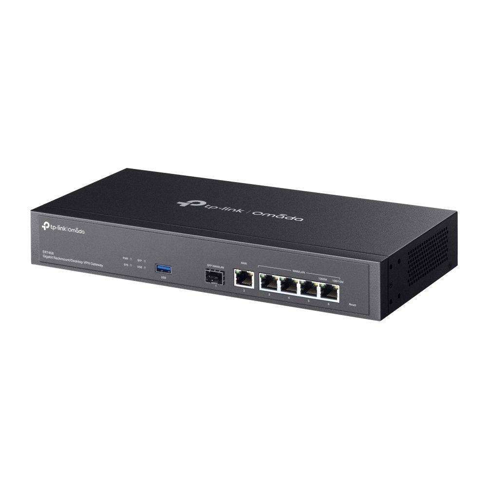 Router Vpn Tp-Link Er7406 1p Giga Sfp 5p Giga Usb 3.0 Gestion Centralizada Omada Balanceo De Carga
