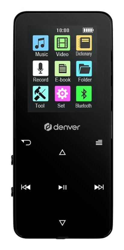 Denver Mp-1830b Negro Reproductor Multimedia Mp4 Con Bluetooth Y Pantalla Ips De 1,8"