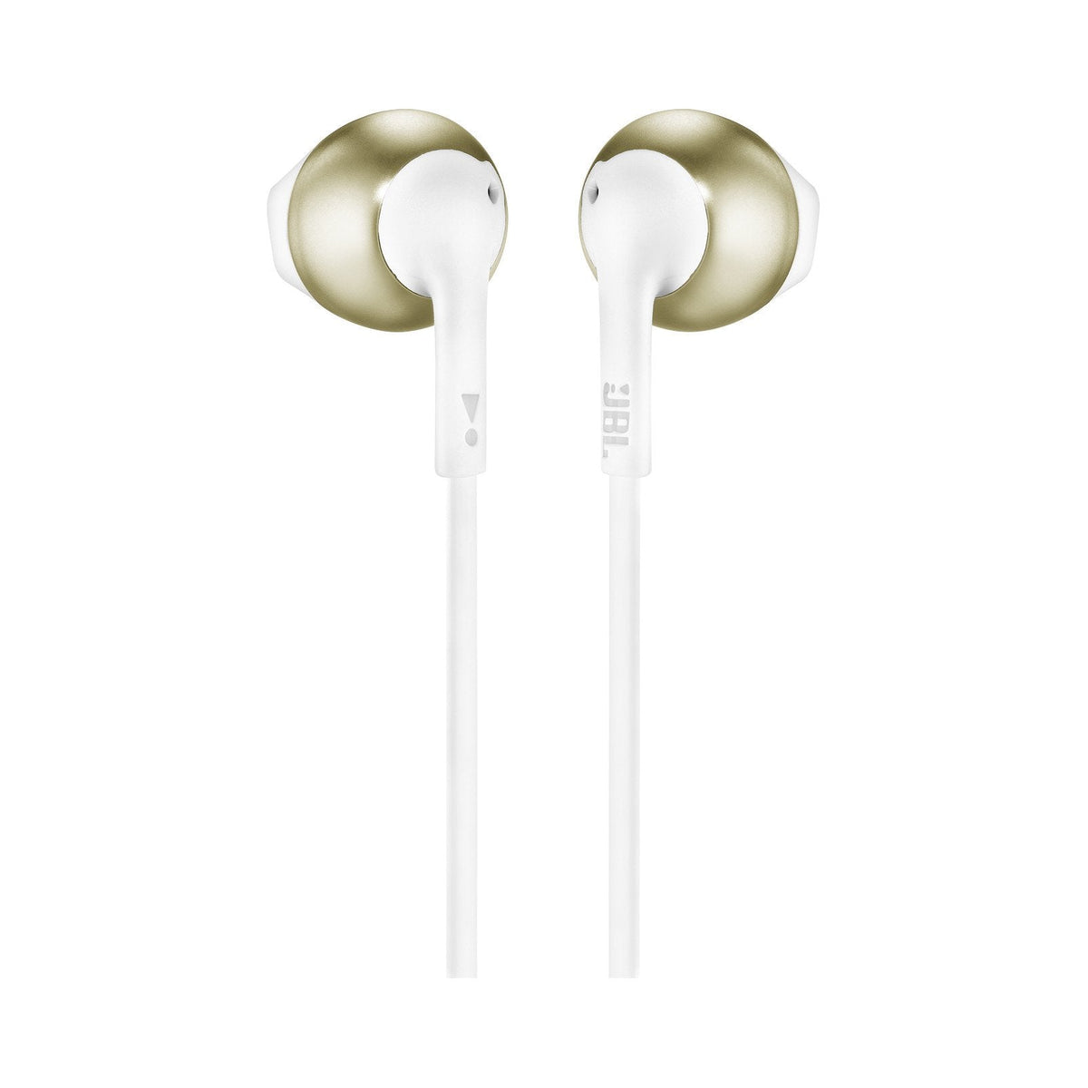 Auriculares Intrauditivos Jbl 205 Con Micrófono Jack 3.5 Oro Champán Y Blancos