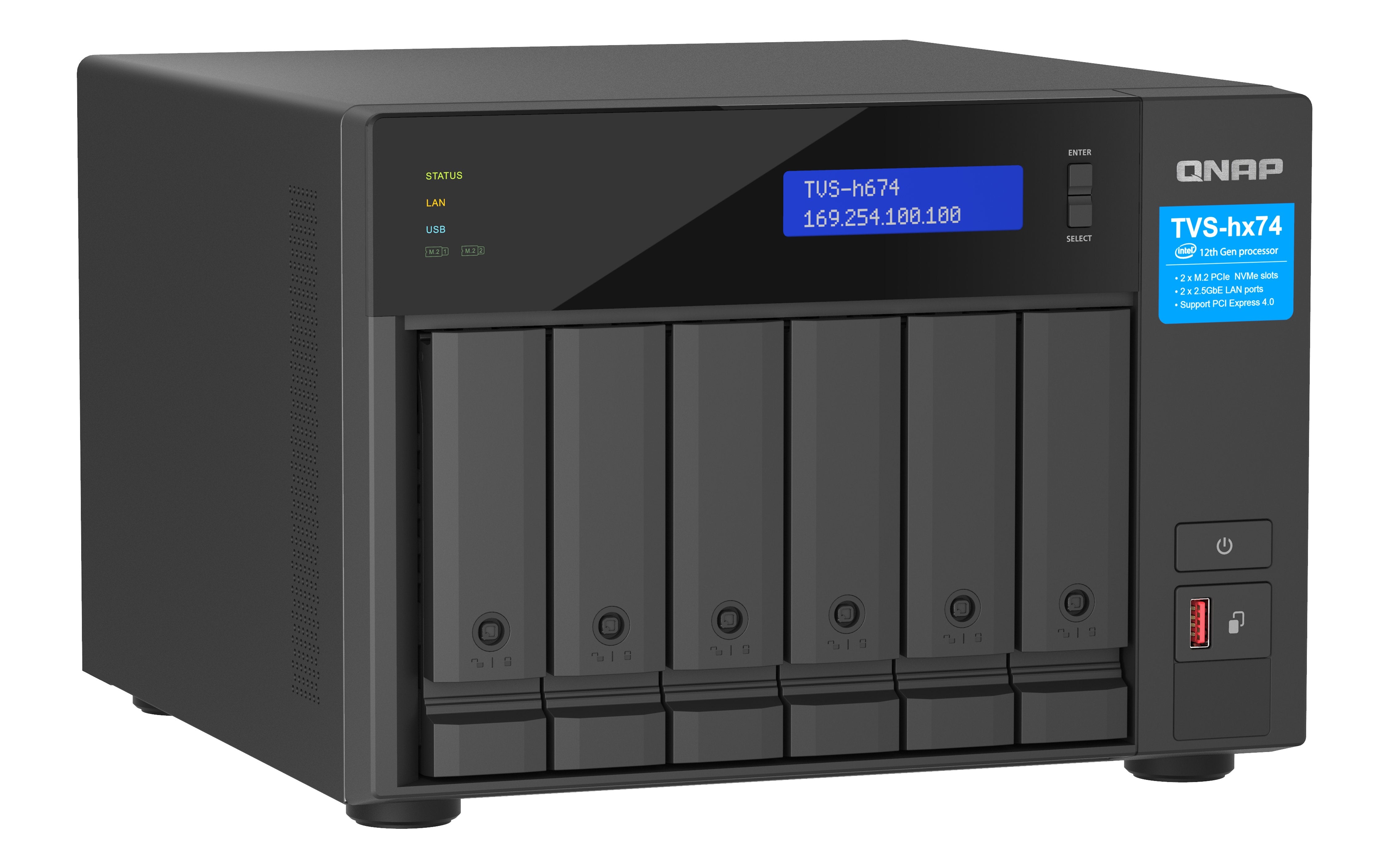 EAN 4711103082379 - QNAP TVS-h674 NAS Torre Intel® Core™ i3 i3-12100 16 GB DDR4 0 TB QuTS hero Negro imagen 3