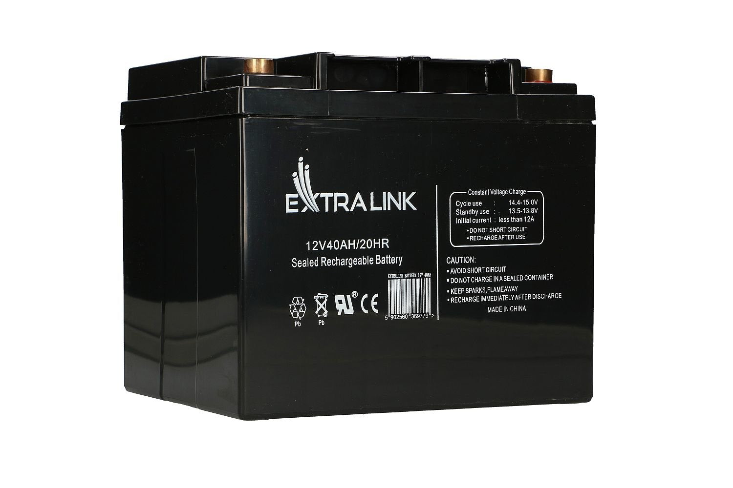 Extralink Akumulator Battery Accumulator 12v 40ah - Batterie - 40.000 Mah Sealed Lead Acid (Vrla) 13.5 V 12 Ah