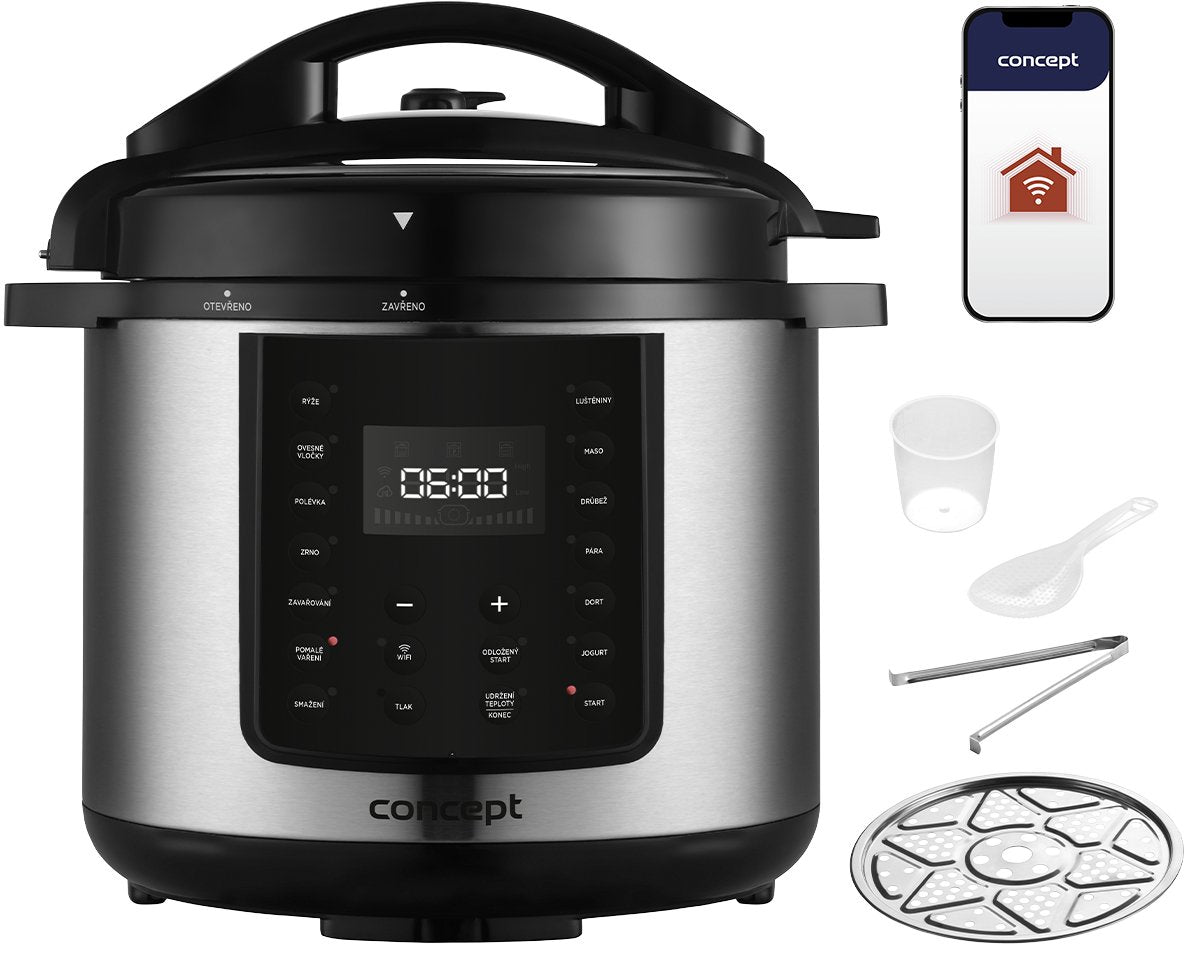 EAN 8595631036921 - Concept CK8001 olla multi-cocción 5,6 L 1000 W Negro, Acero inoxidable imagen 1