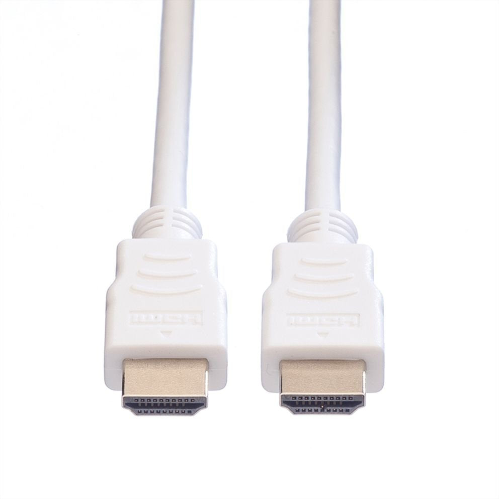 Value Hdmi High Speed Cable Mit Ethernet, Wei, 5 M
