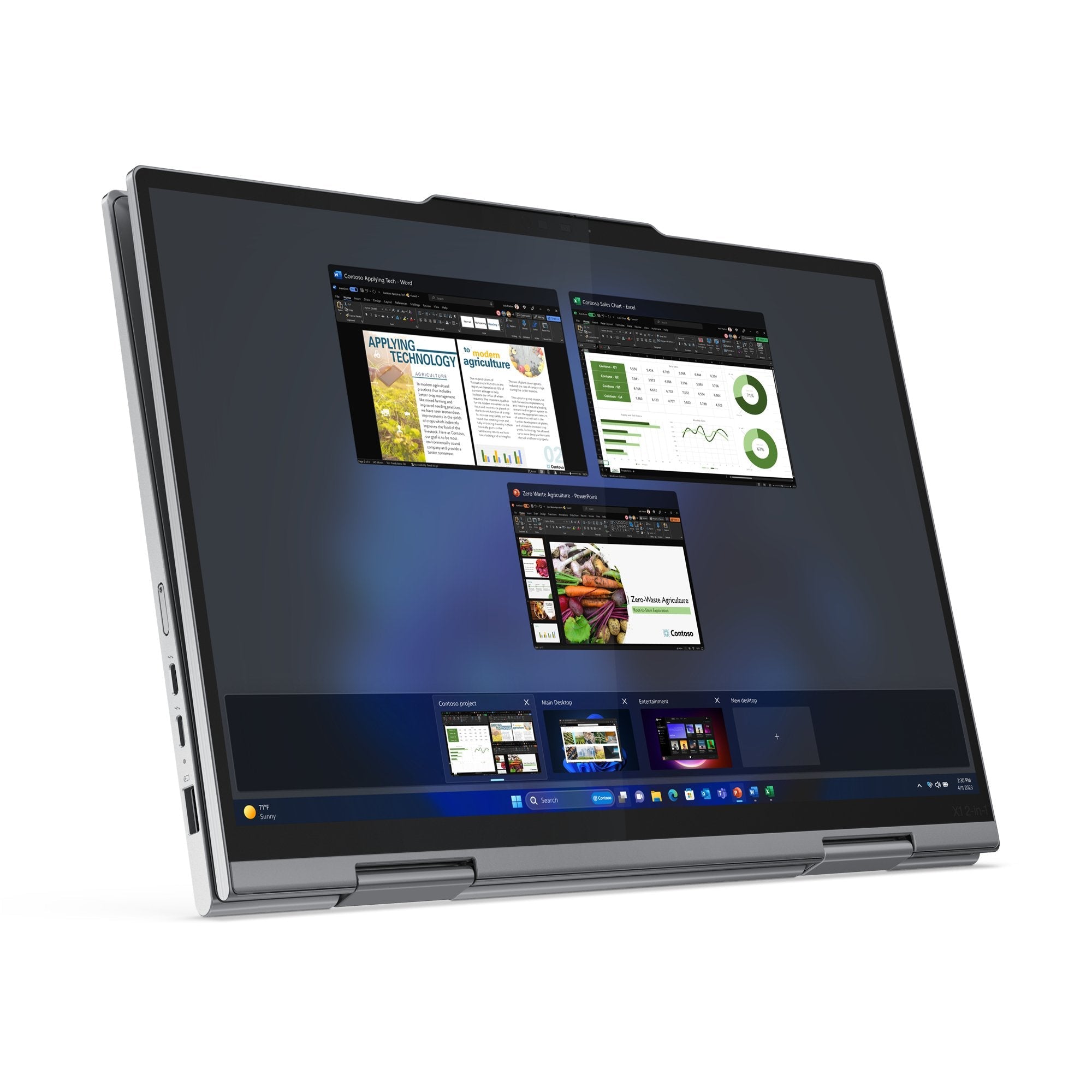 Portatil Lenovo Thinkpad X1 2-In-1 Gen 9 21ke - Diseño Plegable Ultra 7 - 155u 4.8 Ghz - Evo - Win 11 Pro - 21ke003tsp