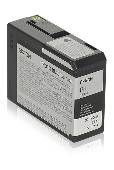 Tinta Original Epson T5801 80 Ml Photo Negro Original  Para Stylus Pro 3800, Pro 3880