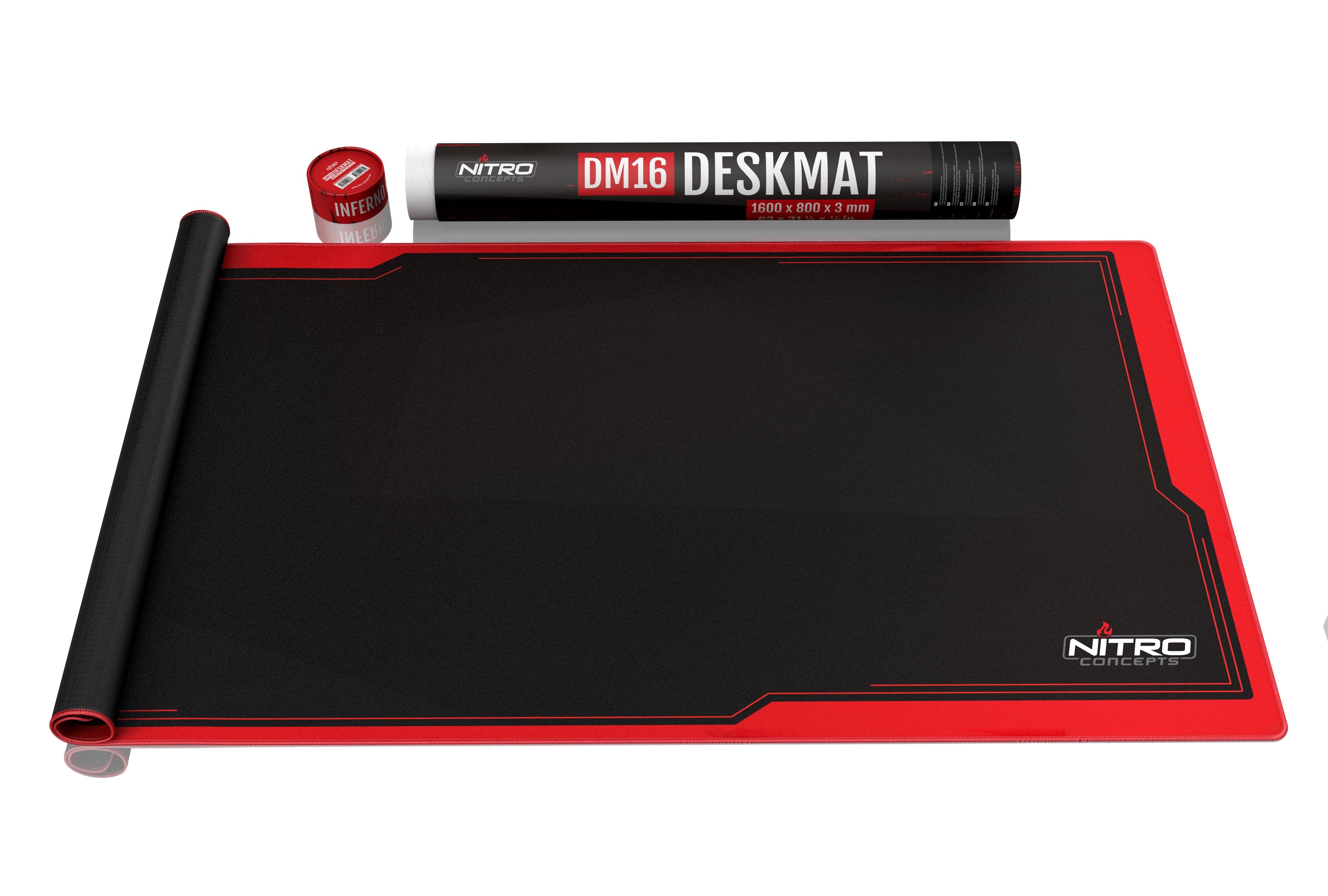 Nitro Concepts Dm16 Alfombrilla De Ratón Para Juegos Negro, Rojo